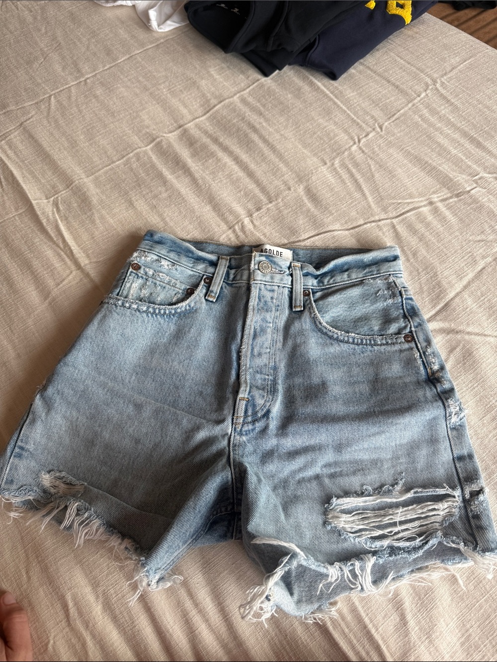 Denim shorts